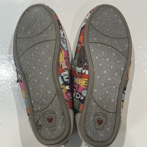 Bob's for Dogs Canvas Flats Slip on Shoes Sketchers Memory Foam Women's 8 - Picture 11 of 12